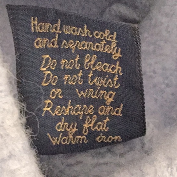 Paul James Kid’s Blue Hooded Cable Knit Chunky 100% Wool Sweater Made in England - Picture 6 of 7